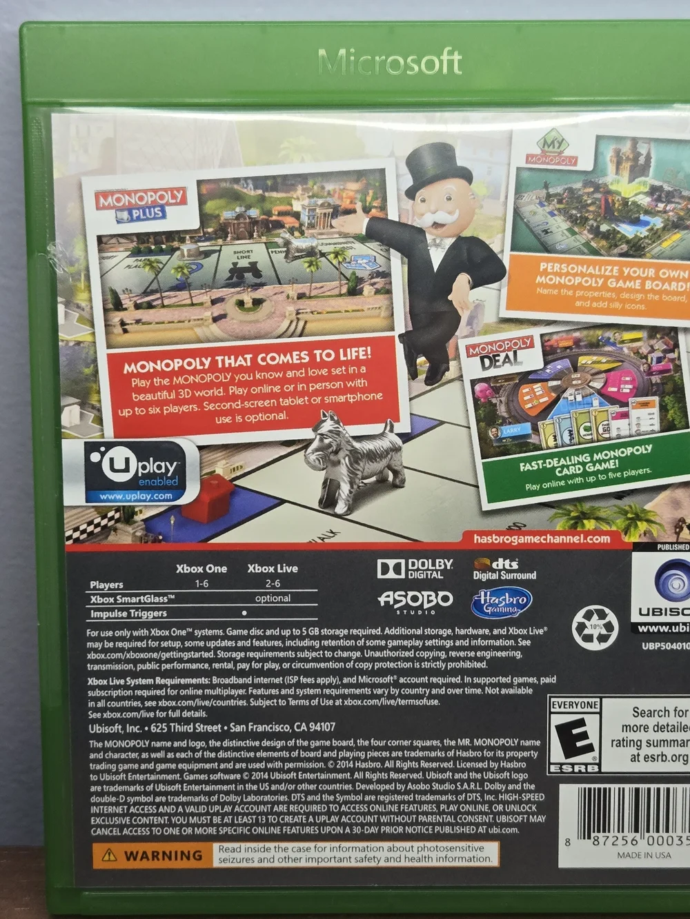 Monopoly Family Fun Pack Xbox One - 3 Games In 1